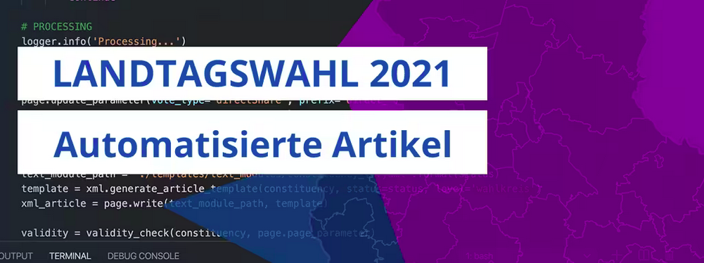 Automatisierte Wahlberichterstattung - Landtagswahl 2021 in Sachsen-Anhalt